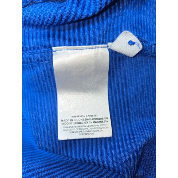 Niked Dri-Fit Mens Large Polo Blue Striped - Picture 5 of 7